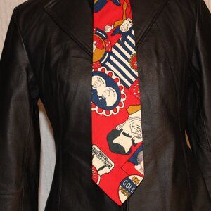 VTG 1970s Presidents Political Necktie Collectible Bi-Partisan Red White Blue